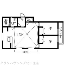 ヴィラージュ伊興の物件間取画像